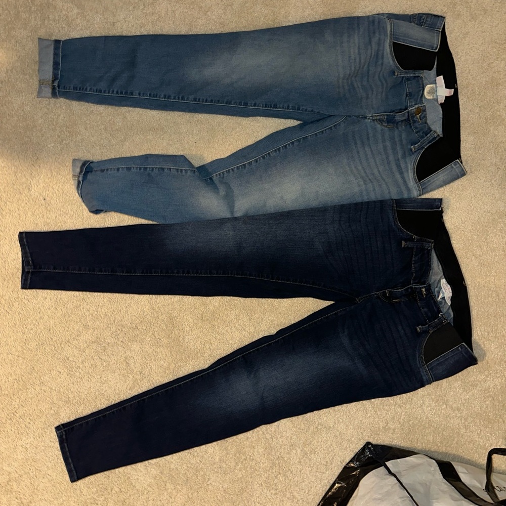 Isabel Maternity by Ingrid & Isabel Blue and Dark Blue Jeans